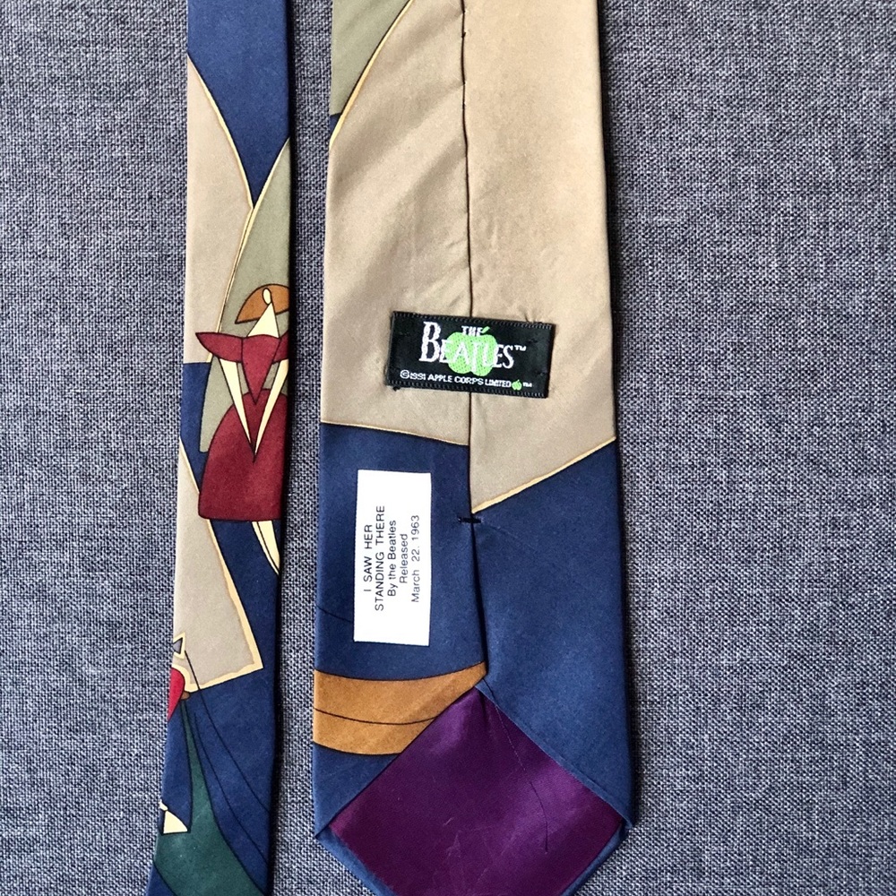 Vintage The Beatles Silk Tie